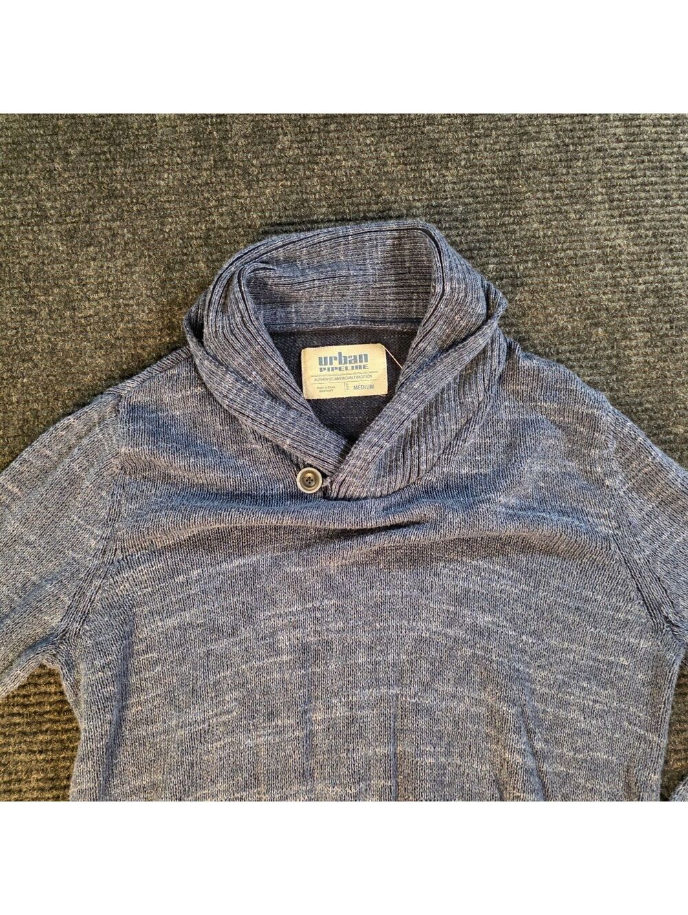 Urban Pipeline Medium Gray Shawl Collar Pullover Sweater